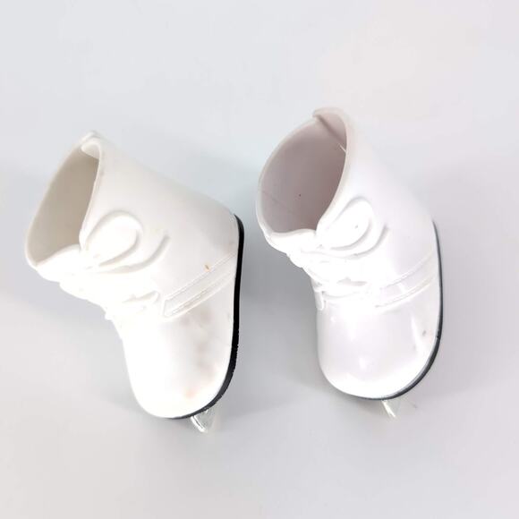 Unbranded White Rubber Doll Ice Skates Ice Skating Shoes for 18 Inch Dolls - GUC - Picture 7 of 13